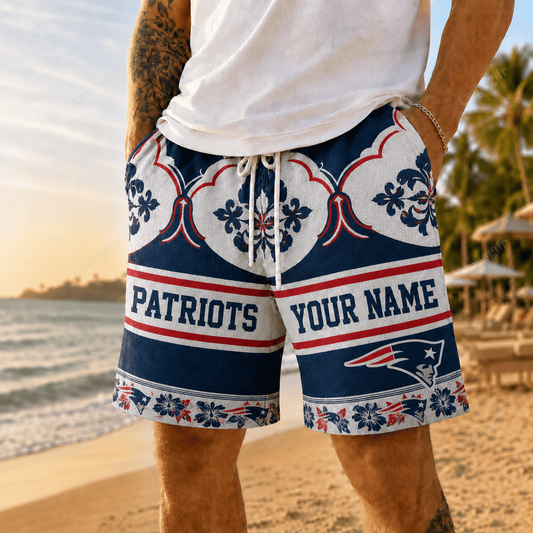NEP x NFL Premium Beach Short Personalized Gift For Fan