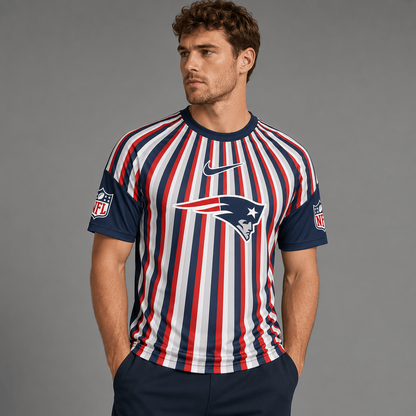 NEP Premium NFL Men’s Athletic Vertical Stripe T-Shirt