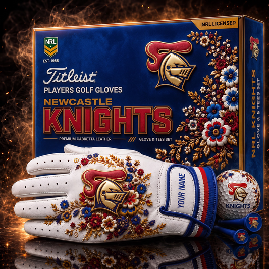 NEW X NRL LUXURY PLAYERS GOLF GLOVE GIFT SET  V2