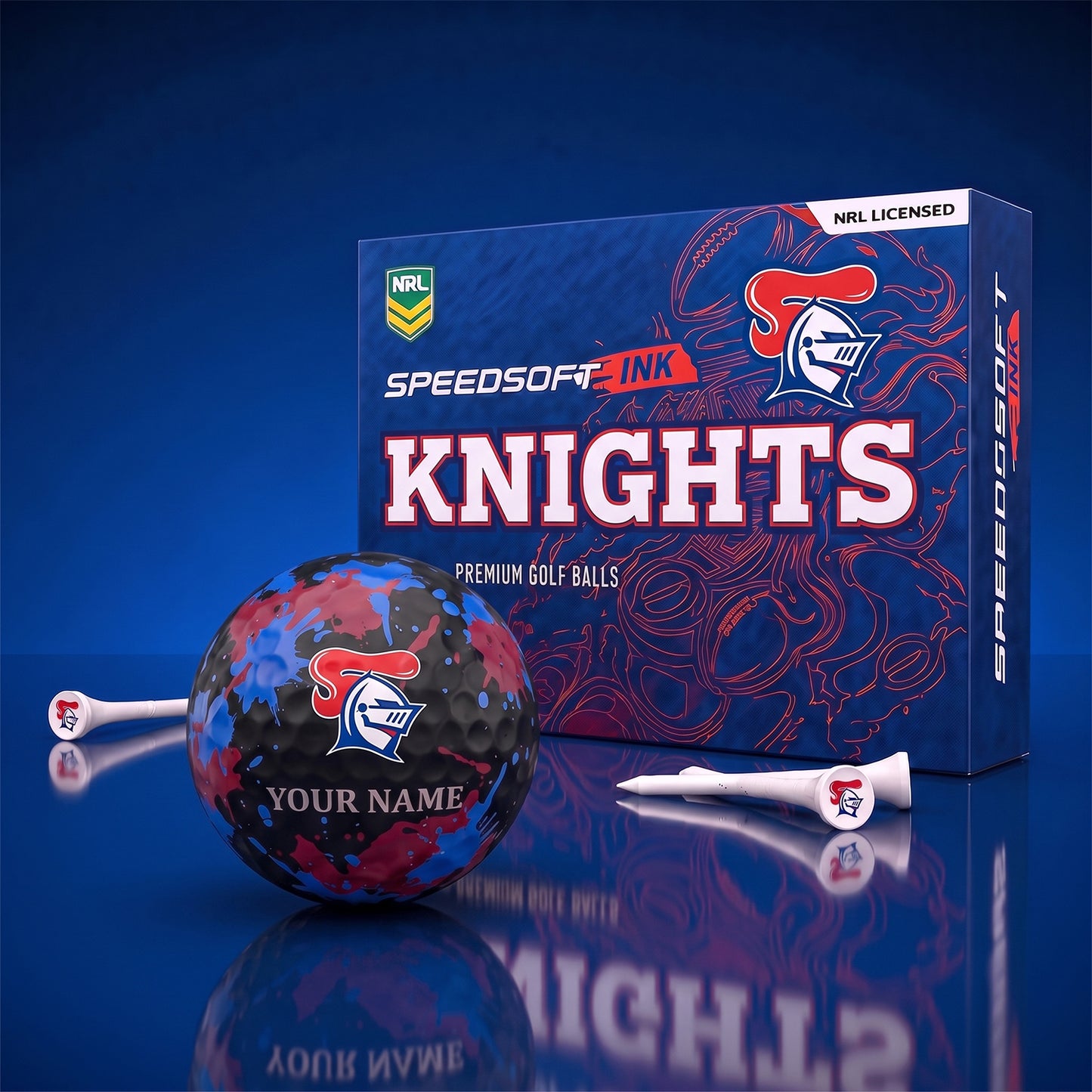 PREMIUM NRL X NK EXCLUSIVE PERSONALIZED GOLF BALL SET LIMITED EDTION