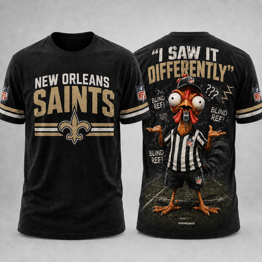 NO x NFL Premium Funny Blind Referee Mocking 3D Shirt Football Game Day Enthusiasts
