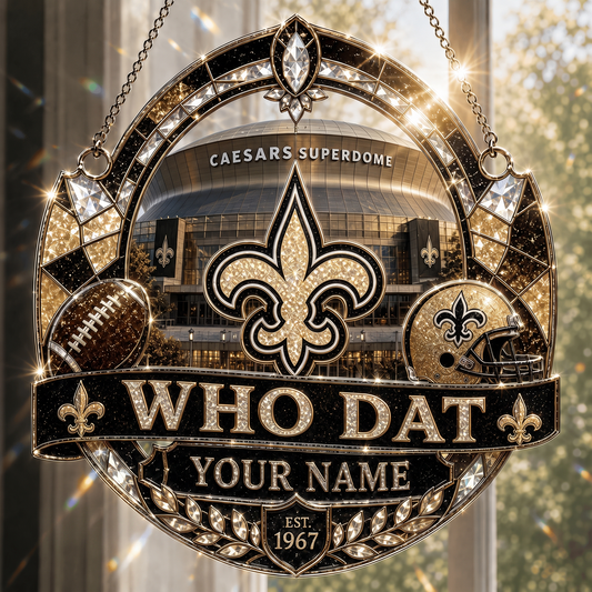 NOS x NFL Premium Suncatcher Luxury Personalized Gift For Fan