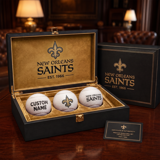 NOS_NFL PERSONALIZED COMBO TENNIS BALL COLLECTOR BOX