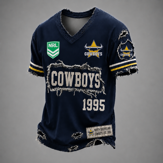 NQC x NRL LUXURY V-Neck T-Shirt 0306 DatND DVT
