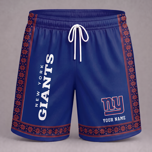 NYG X NFL New Pattern Short Pants Custom Any Name