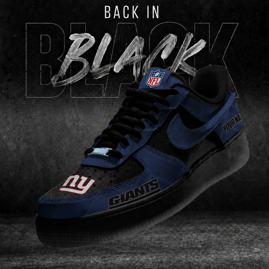 NYG x NFL Back In Black V2 AF1 Sneakers  270626