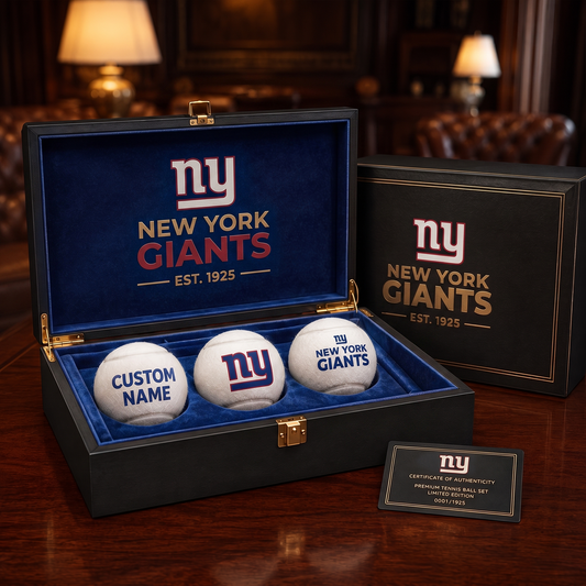 NYG_NFL PERSONALIZED COMBO TENNIS BALL COLLECTOR BOX