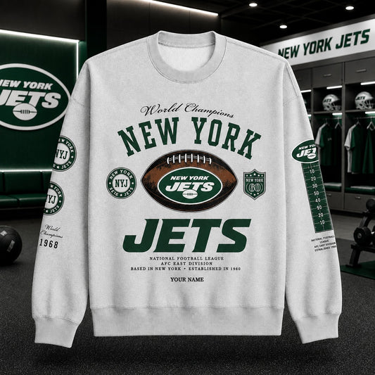 NYJ Vintage Sweatshirt Personalized Gift For Fan