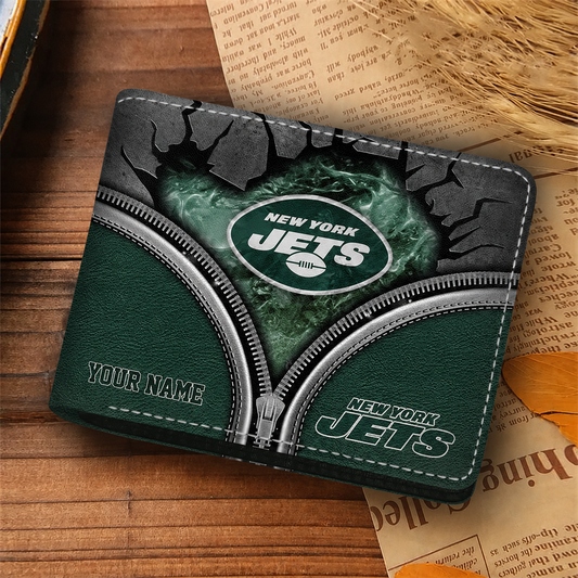 NYJ x NFL 3D Leather Wallet