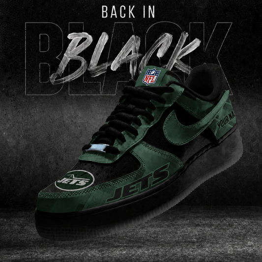NYJ x NFL Back In Black V2 AF1 Sneakers  270626
