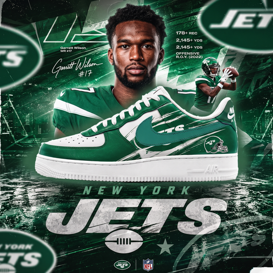 NYJ x NFL Luxury AF1 Sneakers