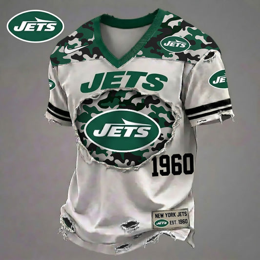 NYJ x NFL Luxury Camo Classic T-shirt DDT 290526 TTTZ