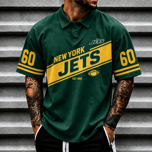 NYJ x NFL Luxury V4 Polo Shirt