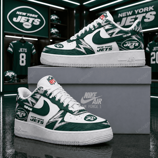 NYJ x NFL Premium AF1 Sneaker Personalized Gift For Fan