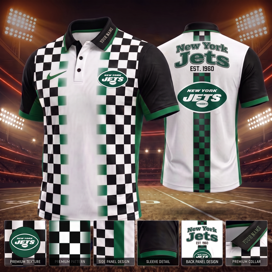 NYJ_ PREMIUM NFL EXCLUSIVE POLO SHIRT LIMITED EDITION