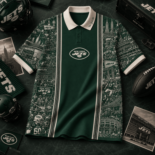 NYJ_NFL Heritage Polo Shirt Gifts For Fan - Limited Edition