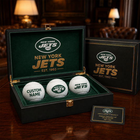 NYJ_NFL PERSONALIZED COMBO TENNIS BALL COLLECTOR BOX