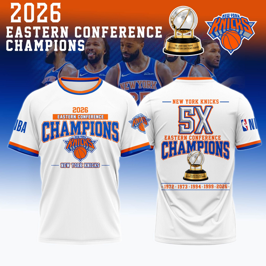 NYK 2026 Eastern Conference Champions Basketball 3D Shirt V2 2605 DatND DVT