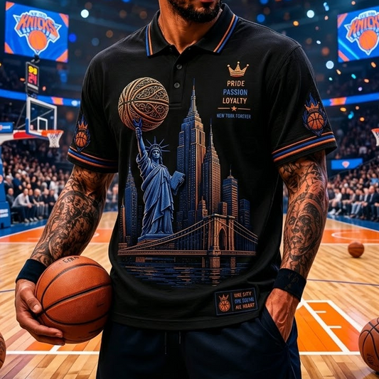 NYK x NBA Premium Polo Shirt 0105 V4 DatND DVT