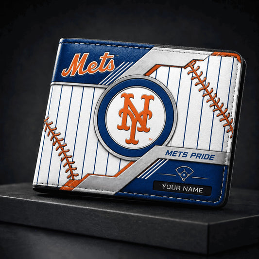 NYM x MLB Premium Men Wallet Luxury Personalized Gift For Fan Men