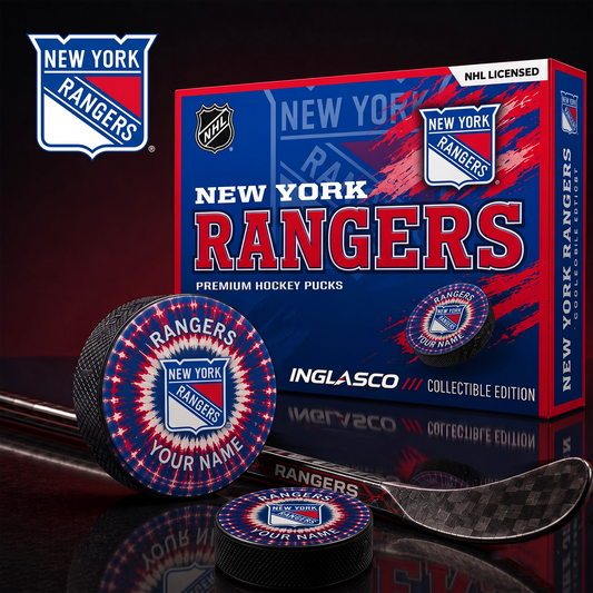 NYR_NHL Premium Hockey Pucks