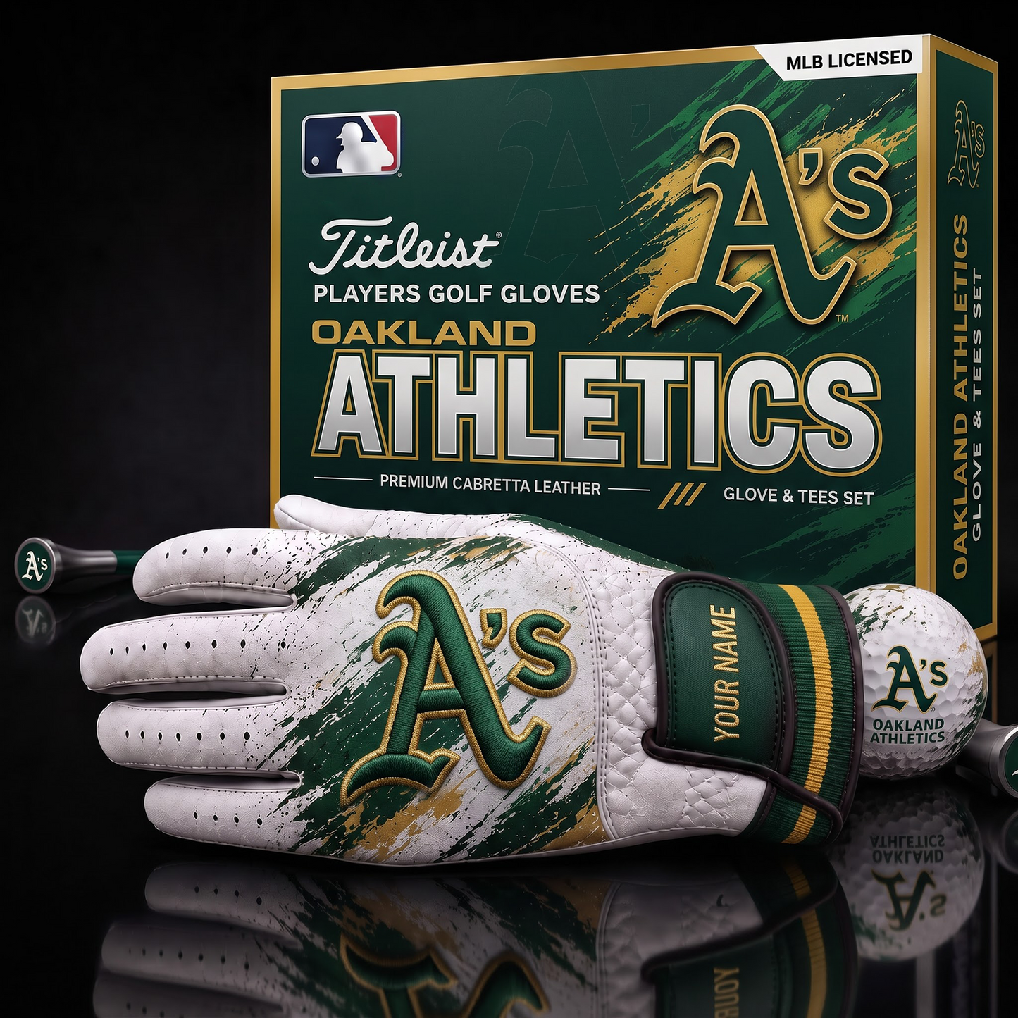 OA_MLB LUXURY PERSONALIZED GOLF GLOVE SET LIMITED EDTION