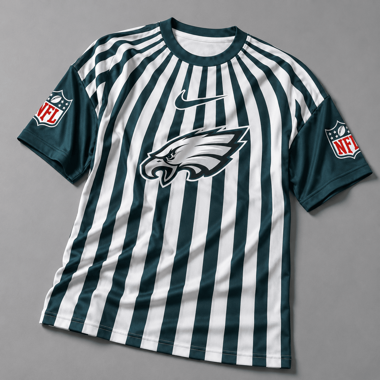 PE Premium NFL Men’s Athletic Vertical Stripe T-Shirt