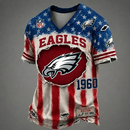 PE x NFL American Flag Luxury Classic T-shirt 252606