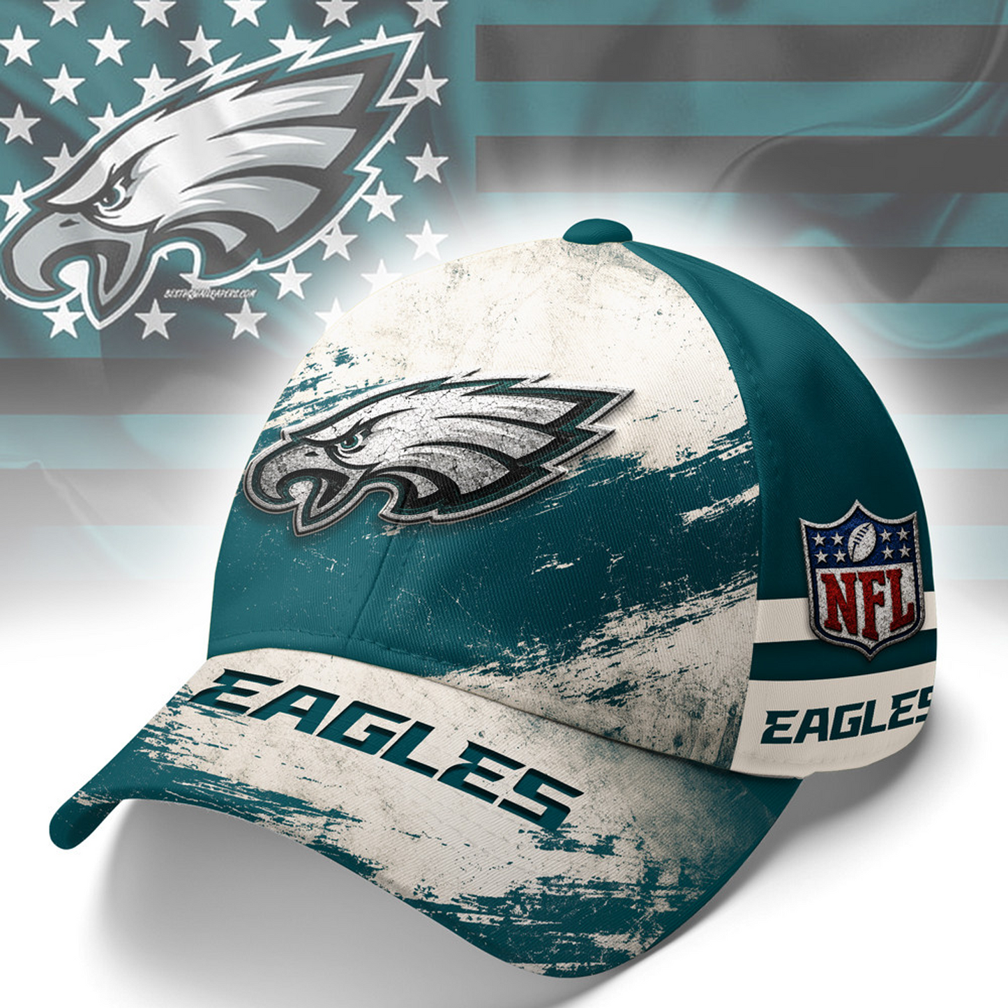PHI x NFL Grunge Style Team Premium Cap 0207