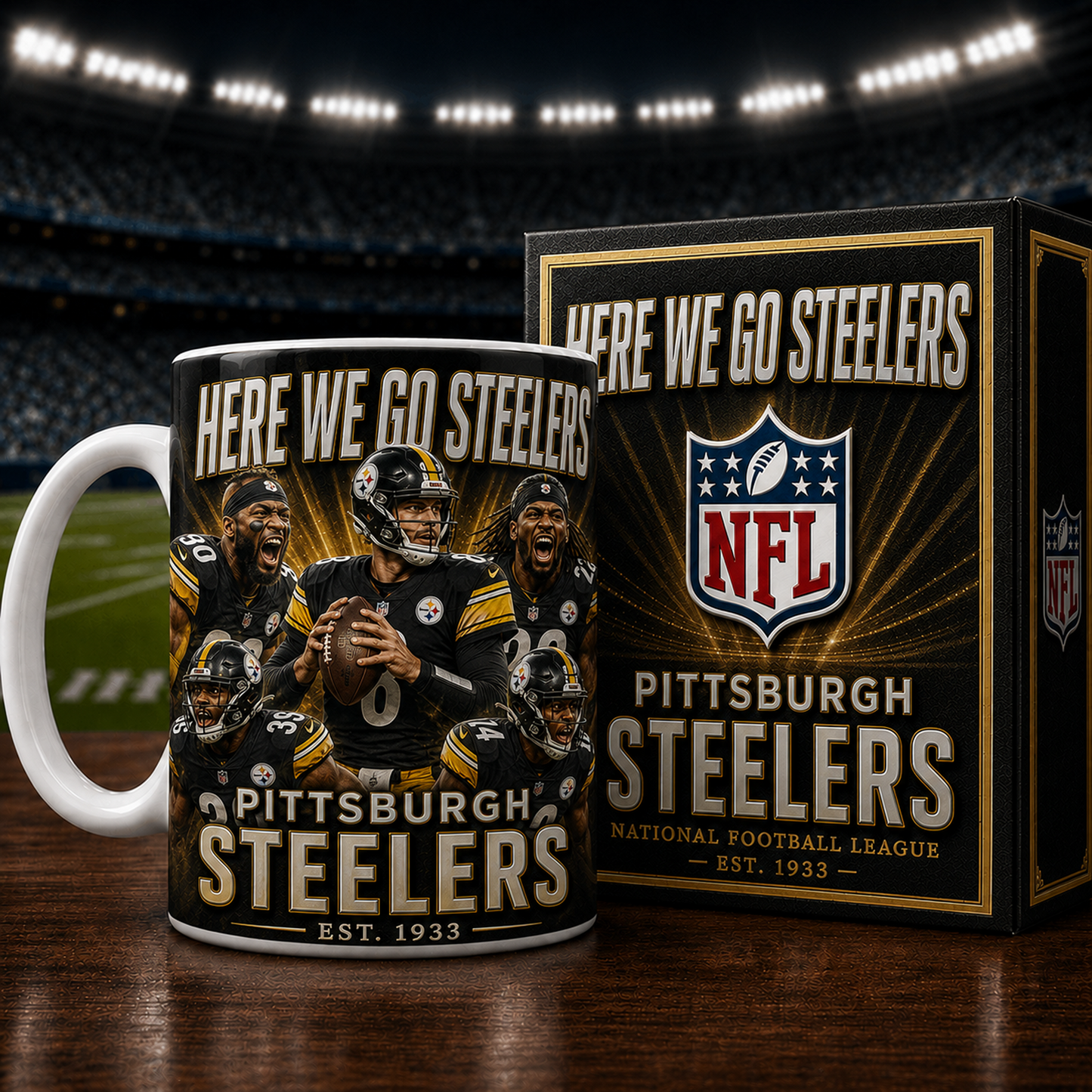 PIT X NFL commemorative ceramic mug 2007