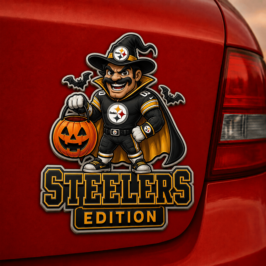 PIT x NFL Halloween Edition Car Namge Badge