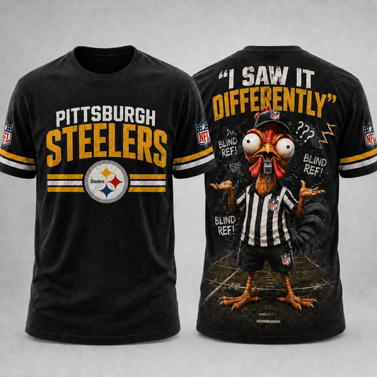 PIT x NFL Premium Funny Blind Referee Mocking 3D Shirt Football Game Day Enthusiasts