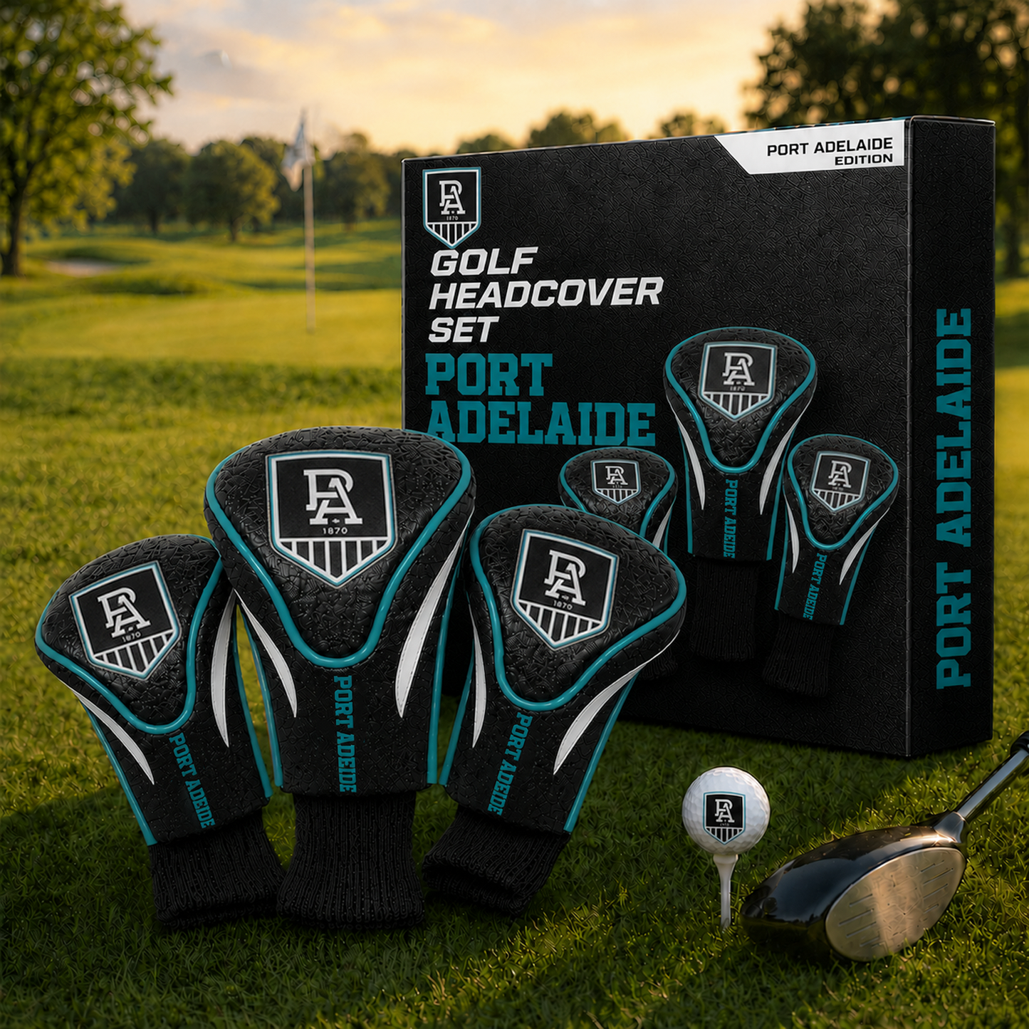PORT Team Golf AFL 3-Pack Contour Sock Headcovers