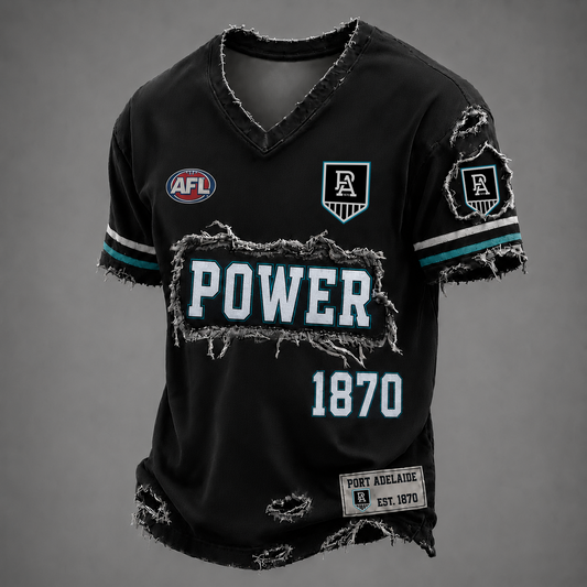 PORT x AFL LUXURY V-Neck T-Shirt