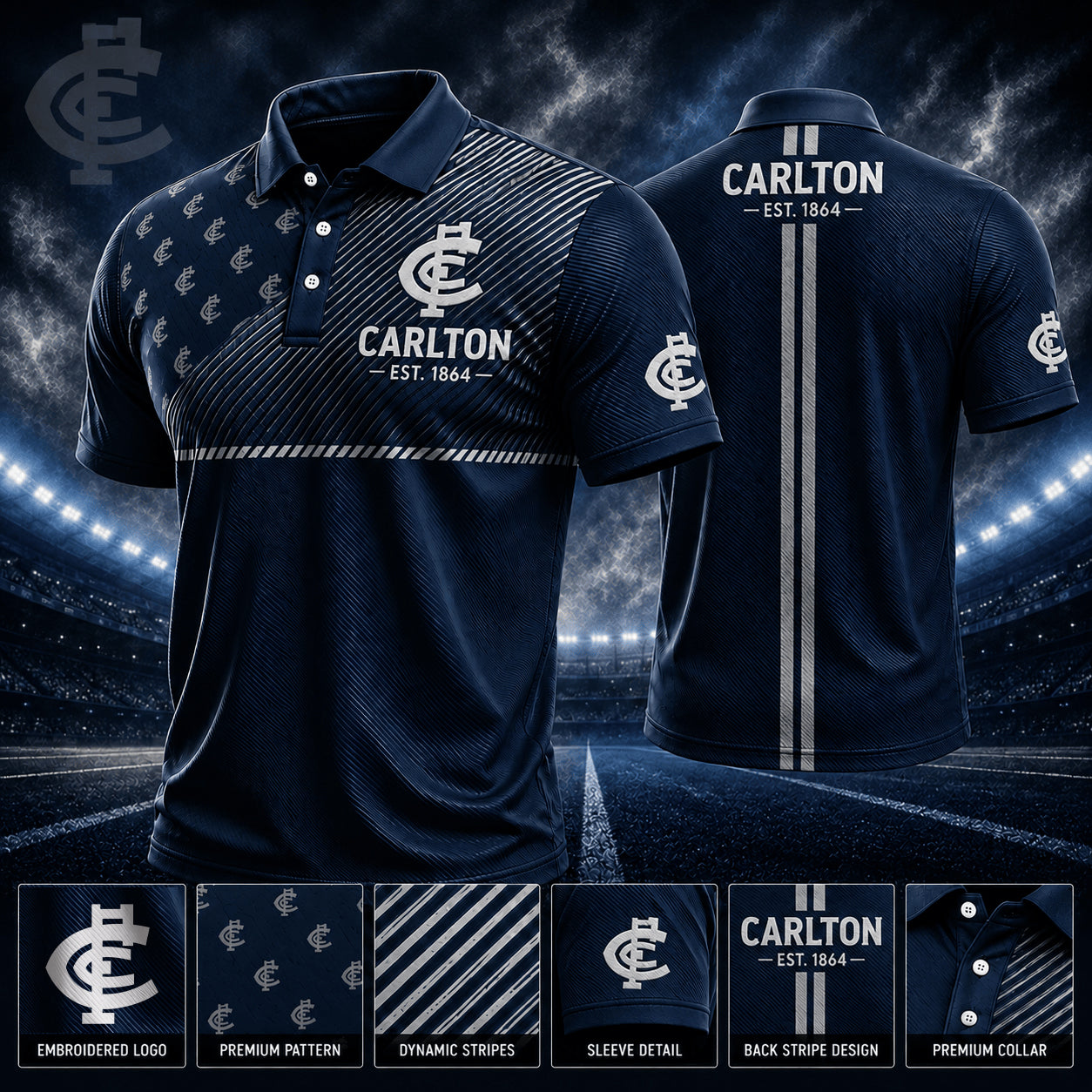 PREMIUM AFL X CAR EXCLUSIVE POLO SHIRT LIMITED EDITION