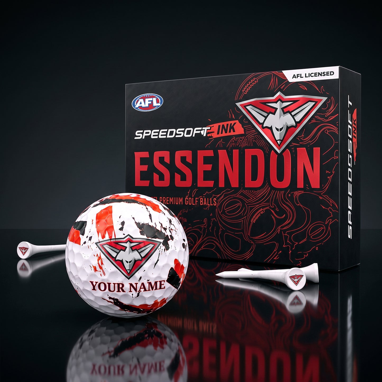 PREMIUM AFL X ESS EXCLUSIVE PERSONALIZED GOLF BALL SET LIMITED EDTION