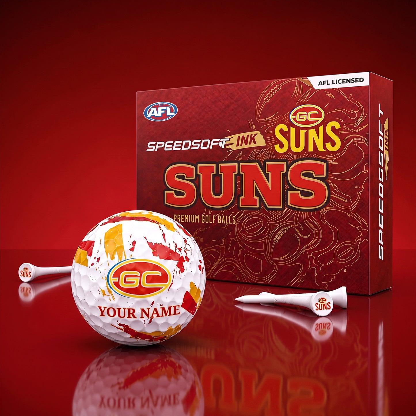PREMIUM AFL X GCS EXCLUSIVE PERSONALIZED GOLF BALL SET LIMITED EDTION