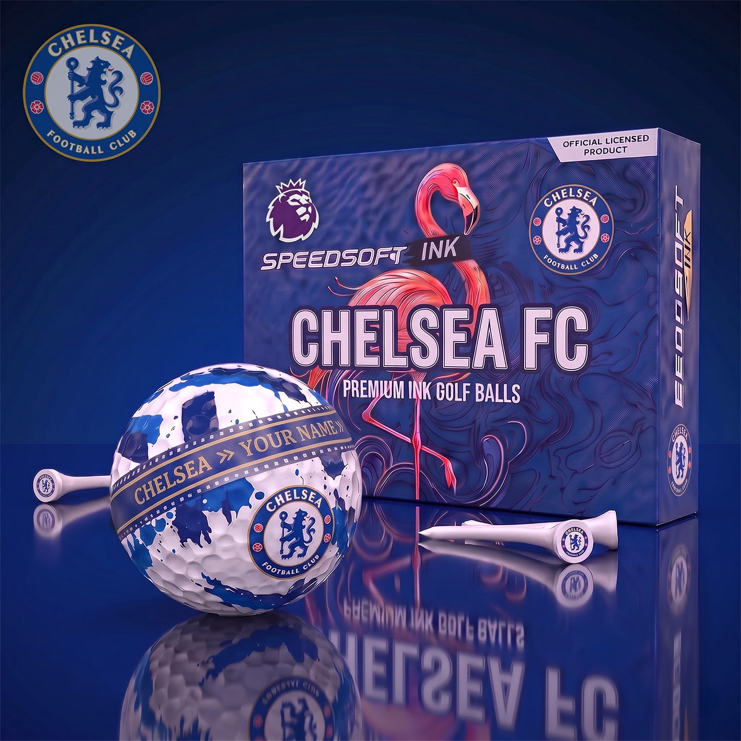 PREMIUM EPL X CHE DELUXE PERSONALIZED GOLF BALL SET LIMITED EDITION