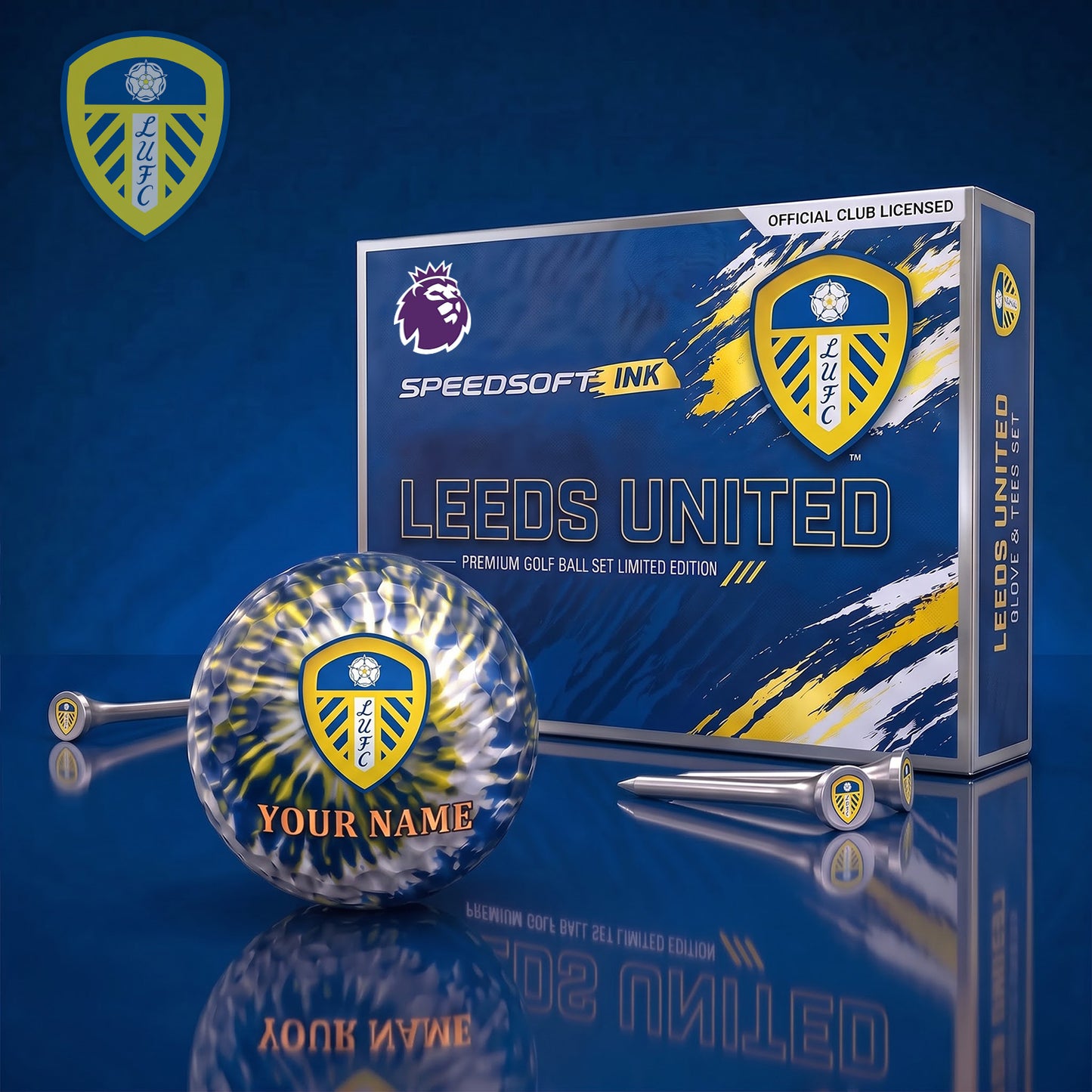 PREMIUM EPL X LEE Glam-Lux PERSONALIZED TIE-Dye GOLF BALL SET LIMITED EDTION