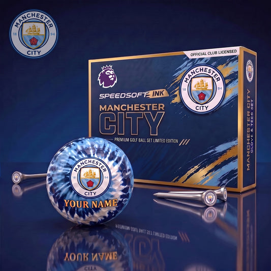 PREMIUM EPL X MC Glam-Lux PERSONALIZED TIE-Dye GOLF BALL SET LIMITED EDTION