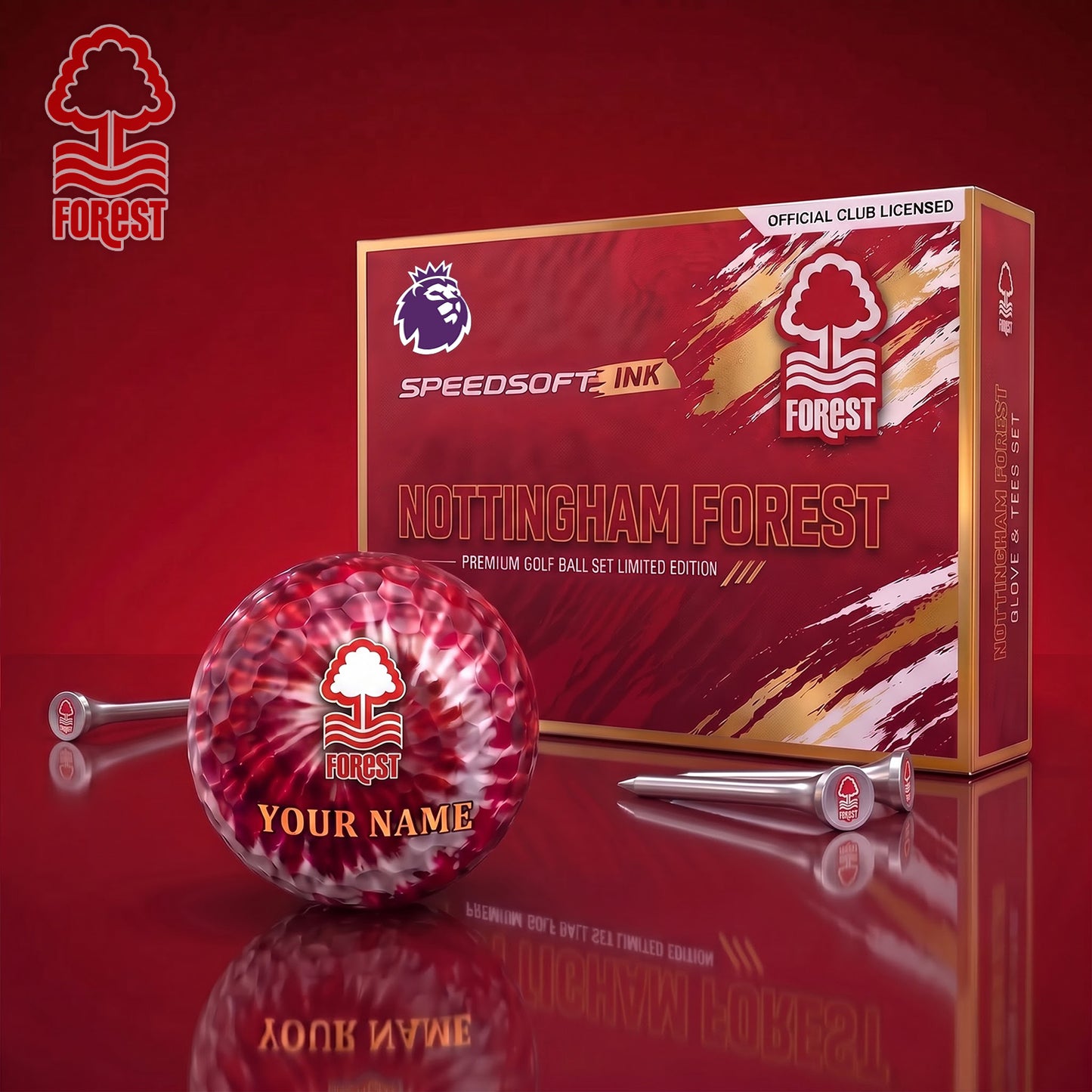 PREMIUM EPL X NOT Glam-Lux PERSONALIZED TIE-Dye GOLF BALL SET LIMITED EDTION