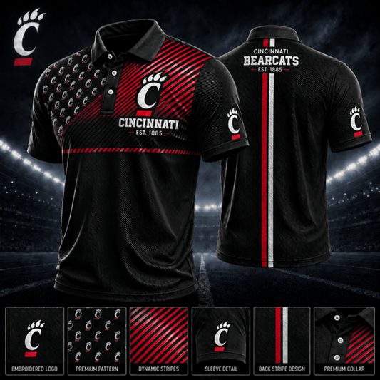 PREMIUM NCAA X CIN EXCLUSIVE POLO SHIRT LIMITED EDITION