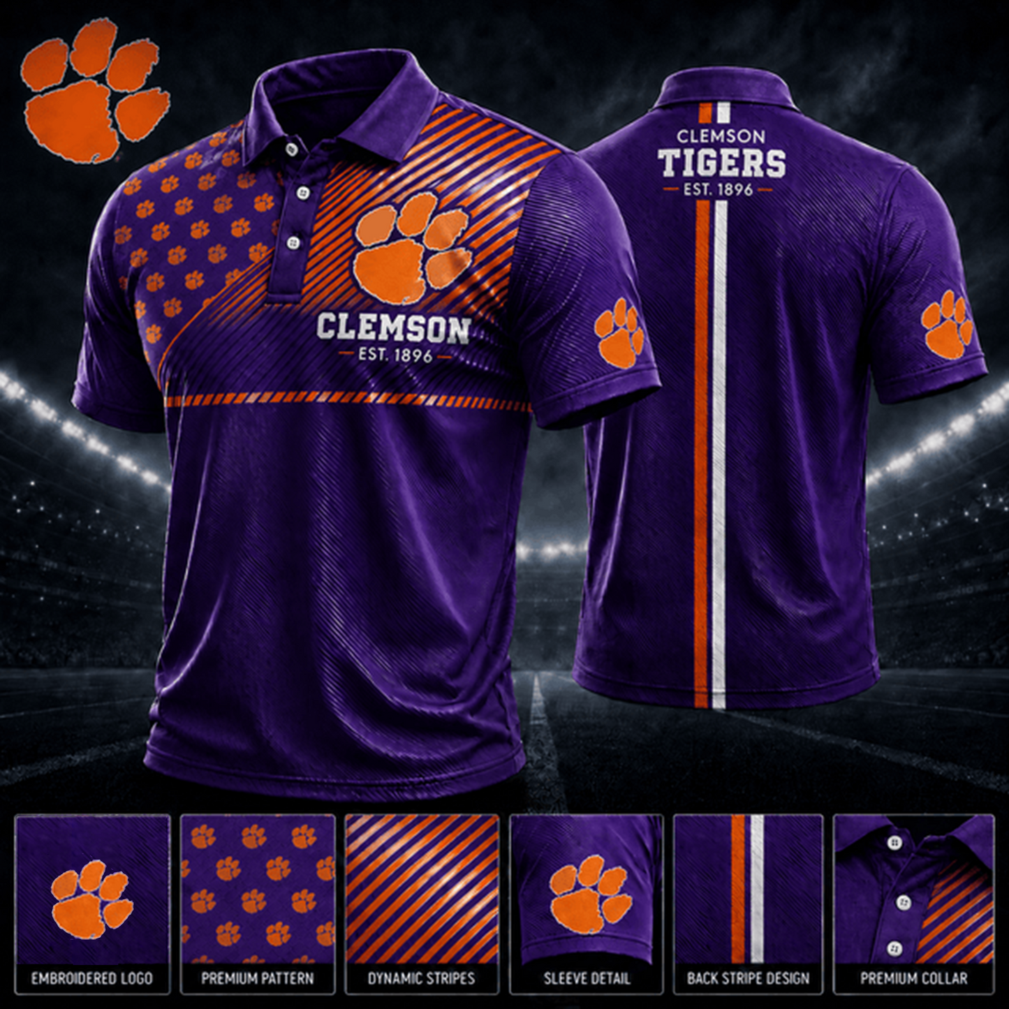 PREMIUM NCAA X CT EXCLUSIVE POLO SHIRT LIMITED EDITION