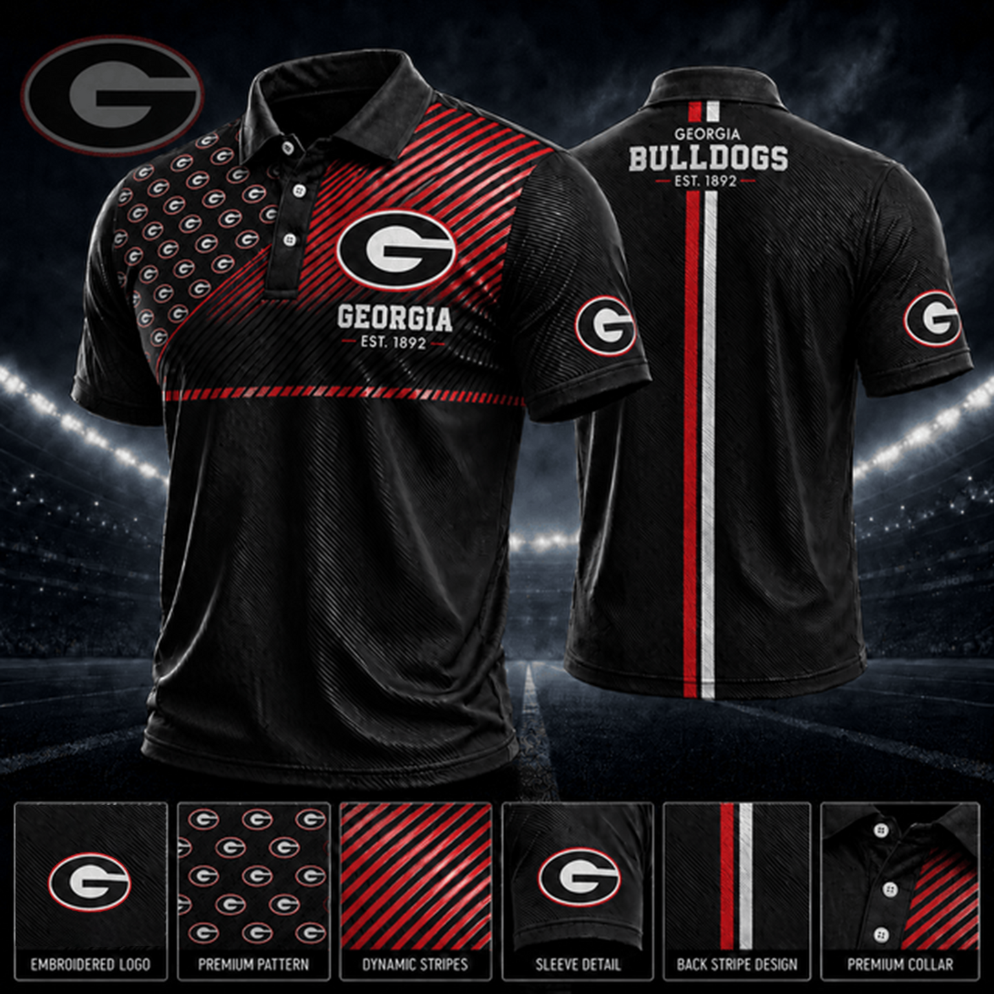 PREMIUM NCAA X GB EXCLUSIVE POLO SHIRT LIMITED EDITION