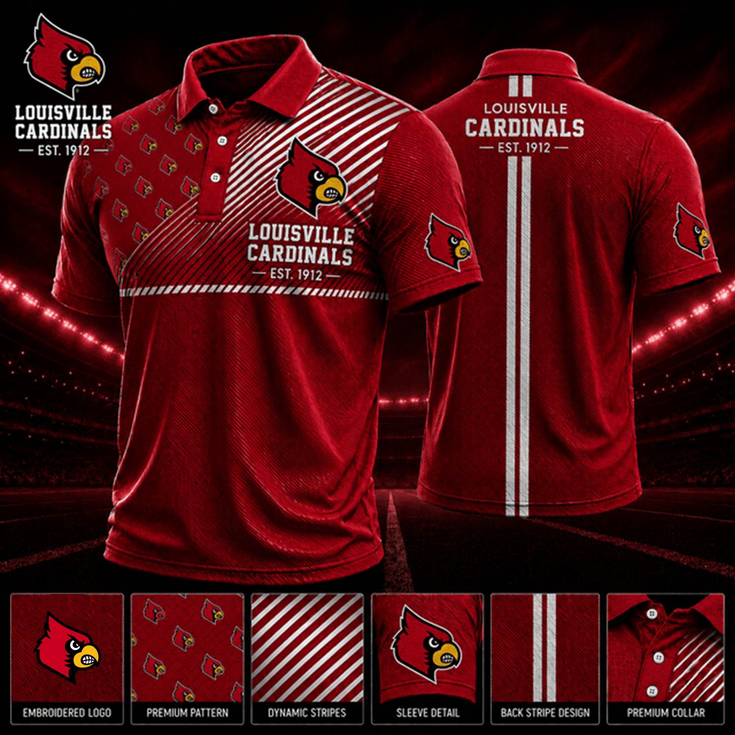 PREMIUM NCAA X LC EXCLUSIVE POLO SHIRT LIMITED EDITION
