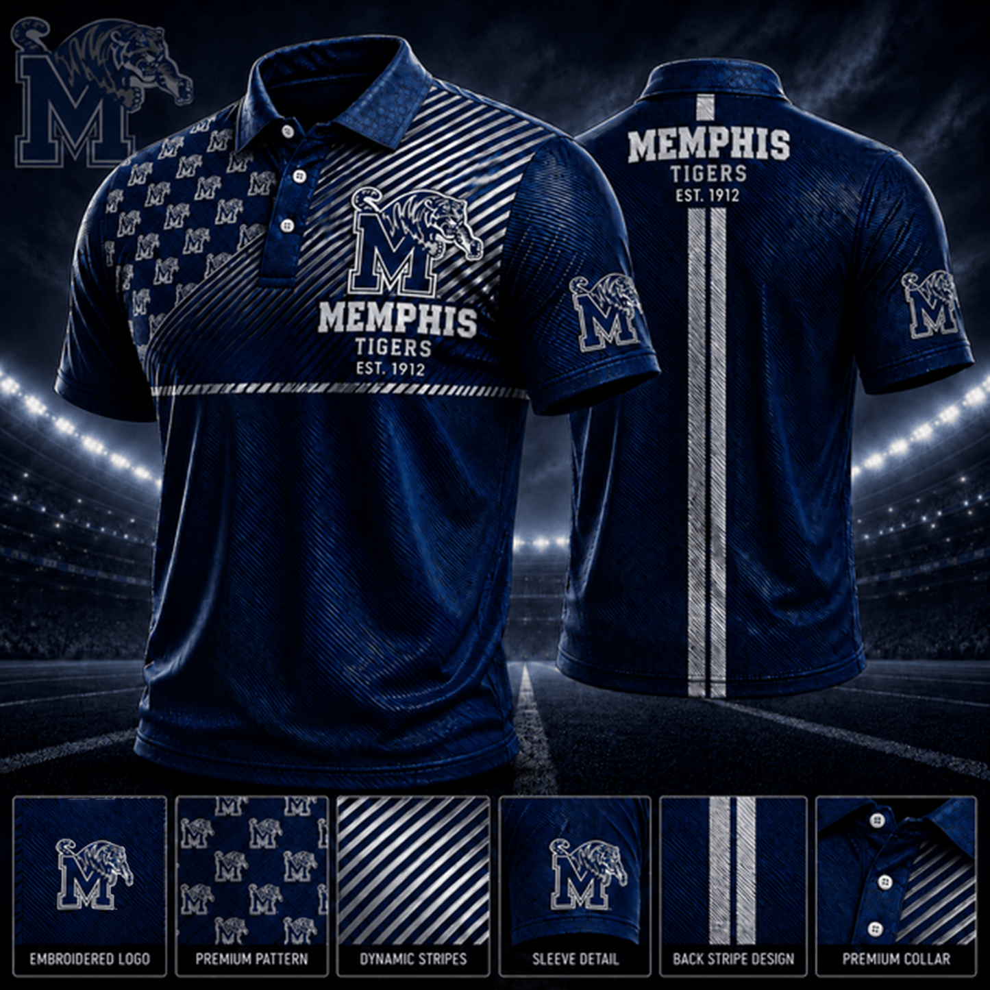 PREMIUM NCAA X MEM EXCLUSIVE POLO SHIRT LIMITED EDITION