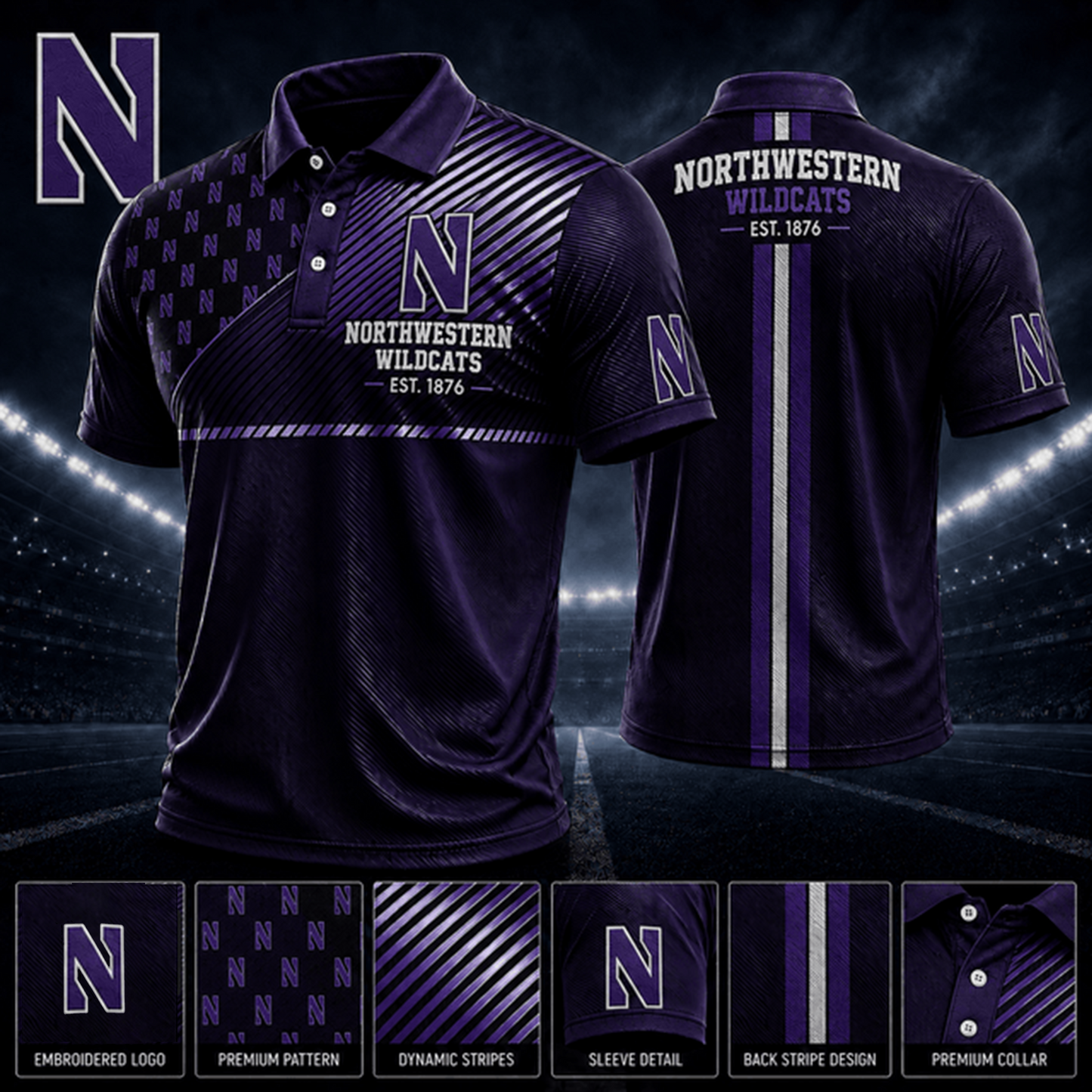 PREMIUM NCAA X NW EXCLUSIVE POLO SHIRT LIMITED EDITION