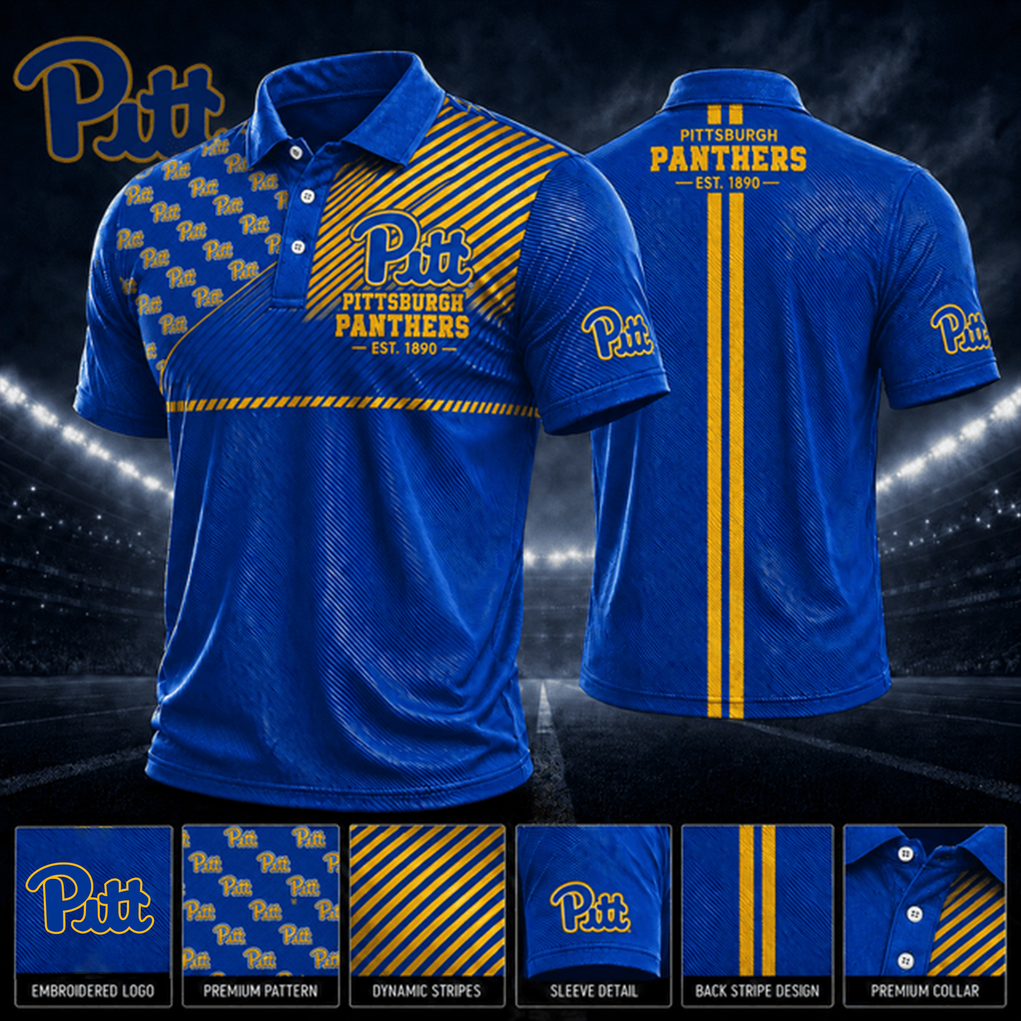 PREMIUM NCAA X PIT EXCLUSIVE POLO SHIRT LIMITED EDITION