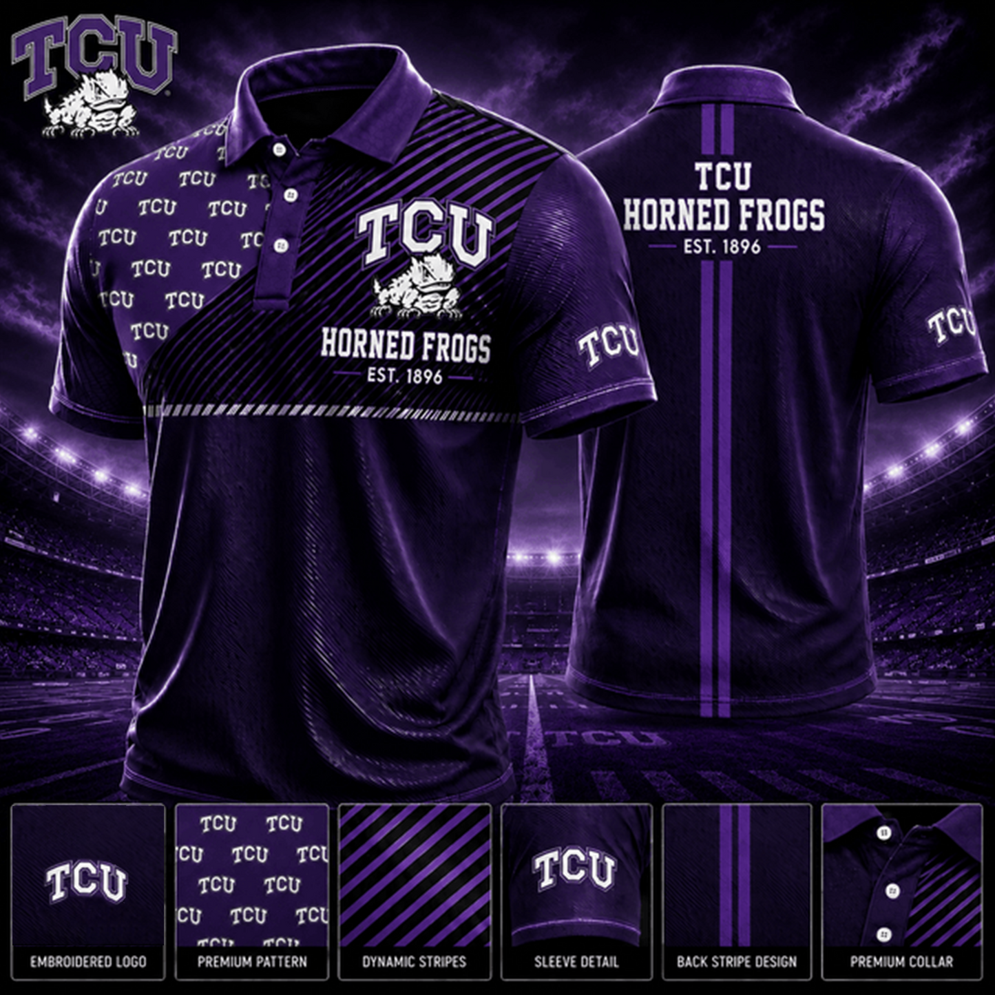 PREMIUM NCAA X THF EXCLUSIVE POLO SHIRT LIMITED EDITION