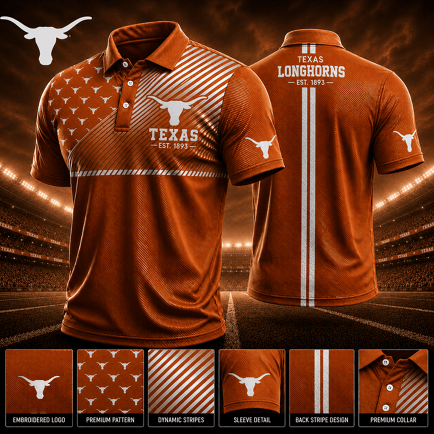 PREMIUM NCAA X TL EXCLUSIVE POLO SHIRT LIMITED EDITION